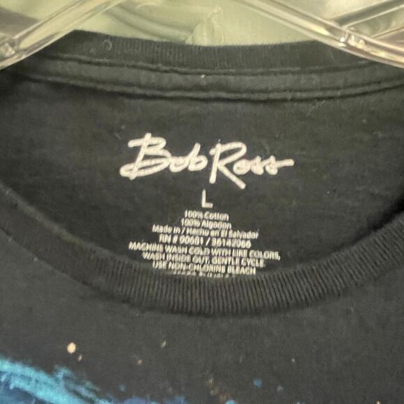 Bob Ross Size Large Graphic Print Tee Short Sleeve Galaxy - Picture 2 of 2